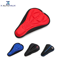 X Autohaux 3D Soft Gel Silicone Bike Seat Saddle Pad Cushion Cover Breathable Comfortable Sponge For Cycling Mountain Bicycle