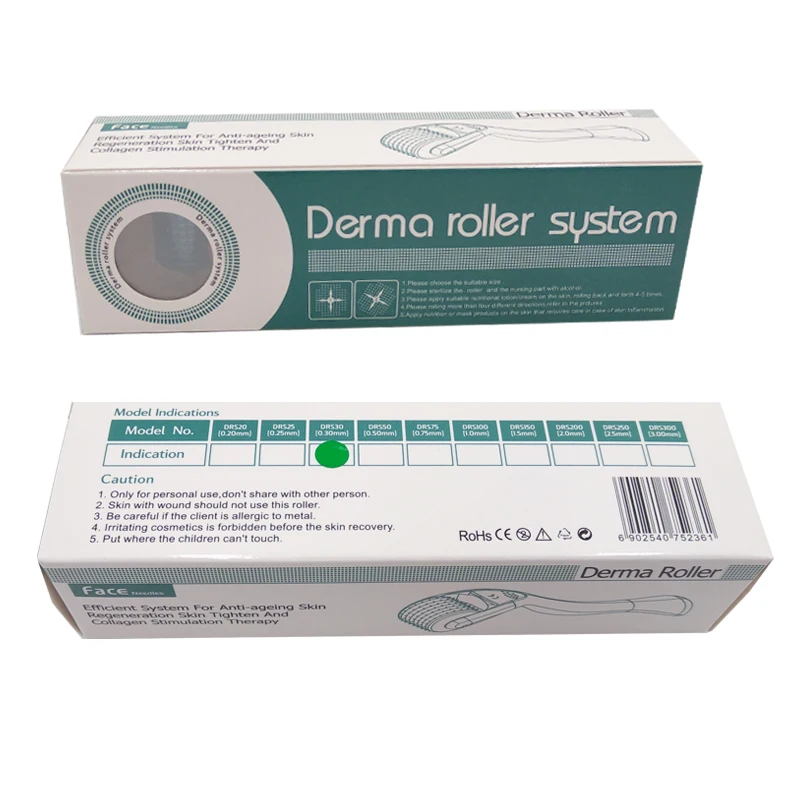 192 Lăn kim thực tế Dermaroller Chăm sóc da mặt Derma Roller cho râu mọc ở da đầu và trị sẹo mụn MTS Microneedling Mesotherapy