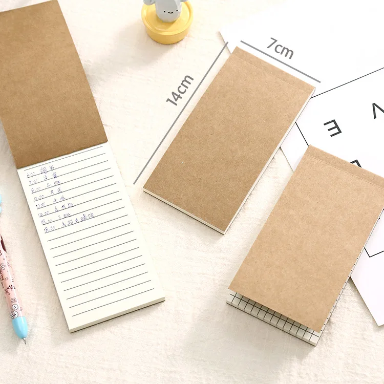 5 Pcs Environmentally Friendly Notebook Can Be Torn Off Small Notebook with Small  Cowhide Cover Office Decoration