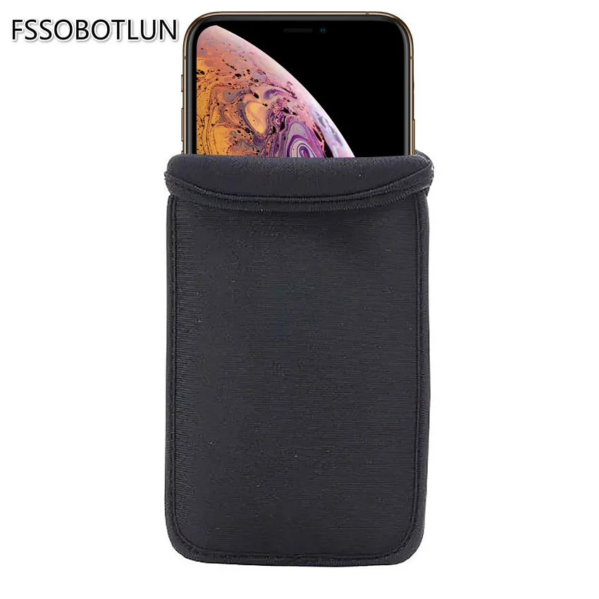 FSSOBOTLUN,For Samsung Galaxy S21 S22 S23 Ultra S20 + S10+ S10e S9+ s8 Black Neoprene Soft Sleeve Bag Pouch Case Cover Note20