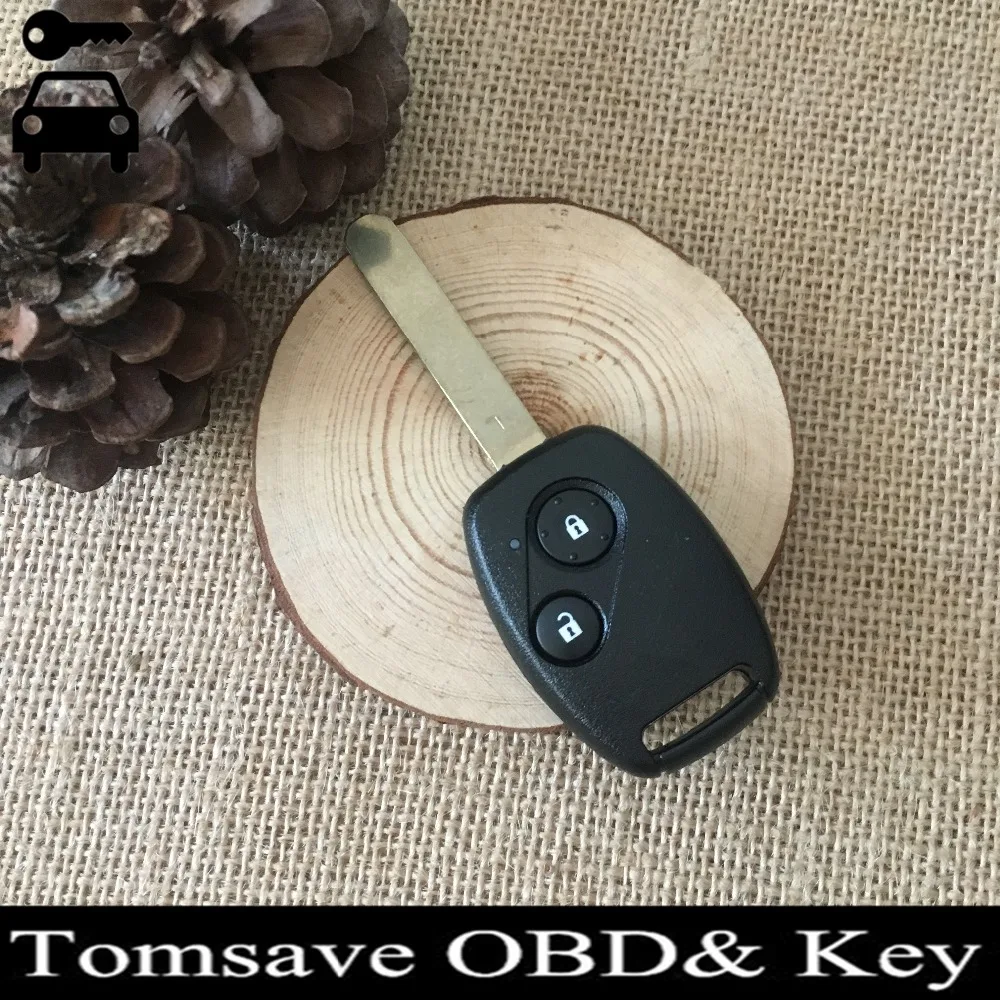 

Original Size 2 Buttons Car Ignition Remote Key for Honda FIT JAZZ CRV With ID46 Chip 433Mhz Car Alarm Key Fob