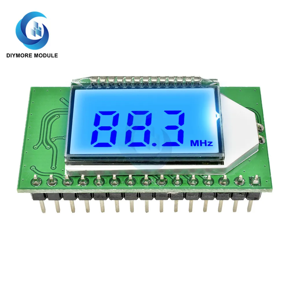 87-108MHZ FM Radio Trasmettitore/Ricevitore Modulo LCD Display Digitale 3.0V-5.0V DSP PLL ricerca automatica per la Radio FM Kit FAI DA TE