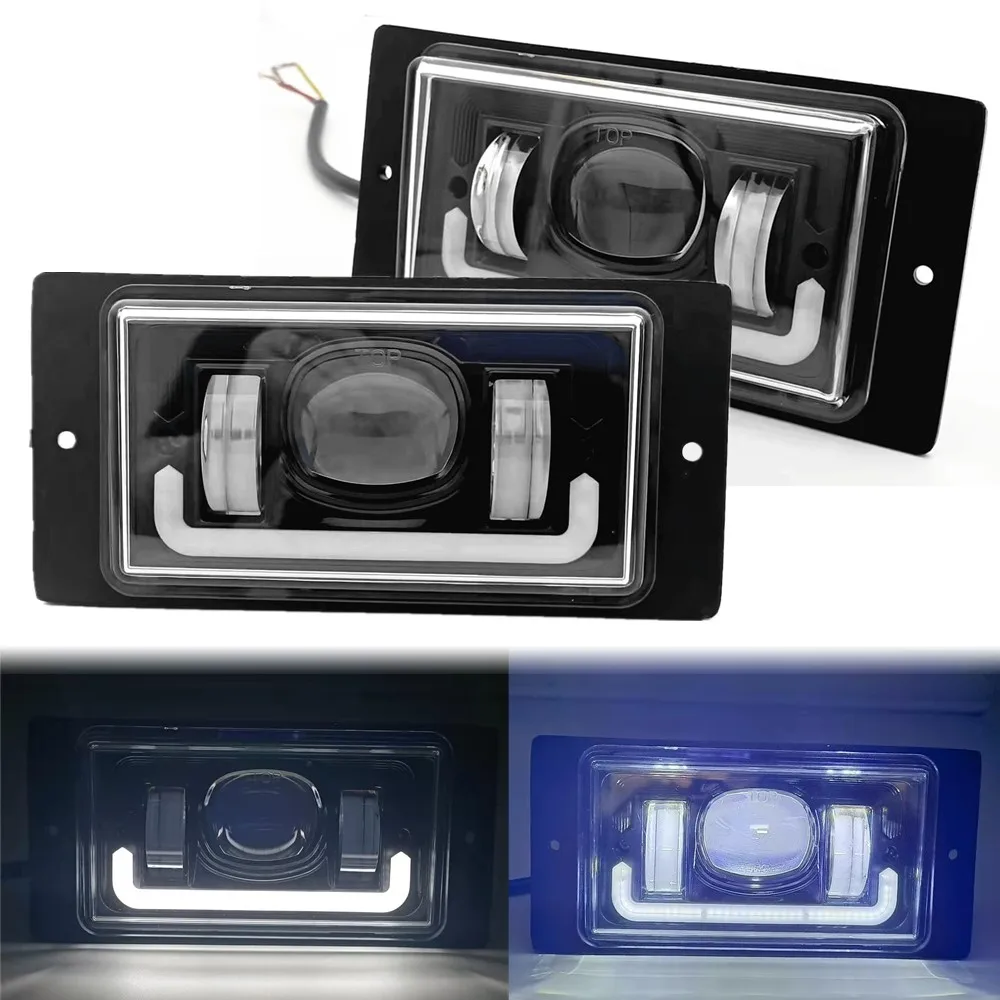 

2pcs New Car Front Fog Lamp Waterproof 6000K Led Fog Lights DRL Passing Light For Lada 2110 -2117