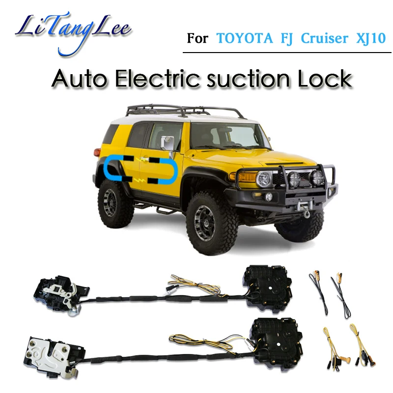 

For TOYOTA FJ Cruiser XJ10 Car Soft Close Door Latch Pass Lock Actuator Auto Electric Absorption Suction Silence Closer