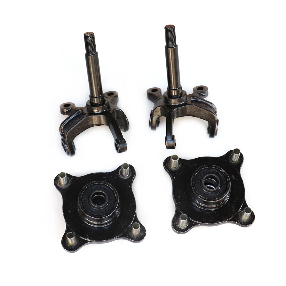 

1SET Steering Strut Knuckle Spindles with Brake Disc Wheel Hubs Fit For 150cc 200cc 250cc China ATV Golf Buggy Quad Bike Parts