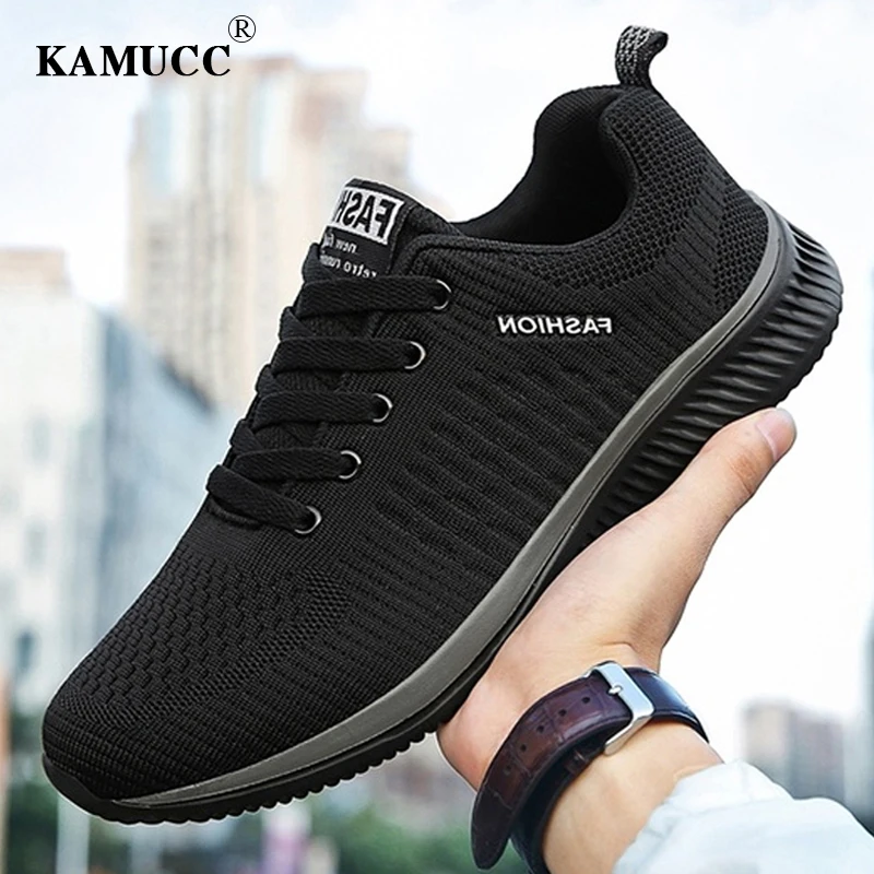 

Male Running Shoes Sneakers for Men Breathable Light Man Sport Shoes Comfortable Mesh Lace-up Flexible Soft Walking Jogging Shoe