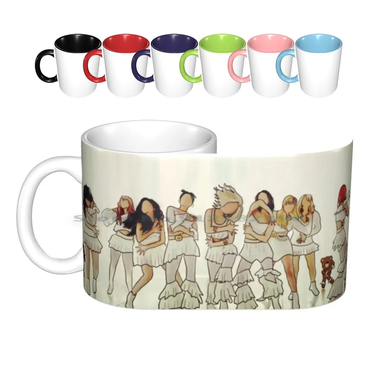 

Дважды больше и больше керамических кружек, кофейные чашки, кружка для молока и чая дважды Nayeon Jeongyeon Momo Sana Jihyo, Мина, дагион, Chaeyoung T