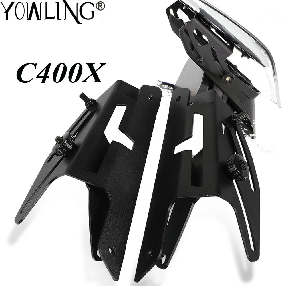 Motorcycle Accessories Front Windshield Adjusting Bracket Deflector Windshield Glass Adjuster Stand For BMW C400X C400 C 400 X