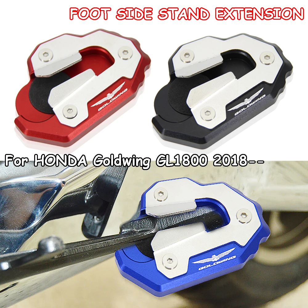 

Motorcycle Gold Wing GL1800 CNC Foot Support extension plate side stand enlarger New For Honda Goldwing GL 1800 2022 2021 2020
