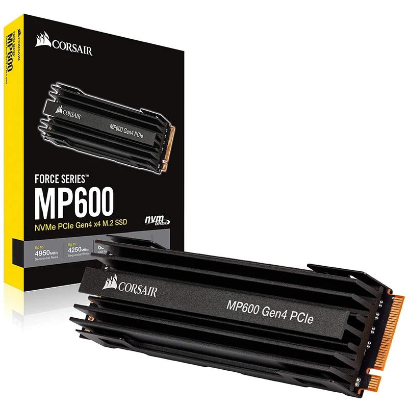 Corsair MP600 2TB NVME Gen4 PCIe X4 M.2 22800 SSD, Up to 4,950 MB/s Sliod State Drive