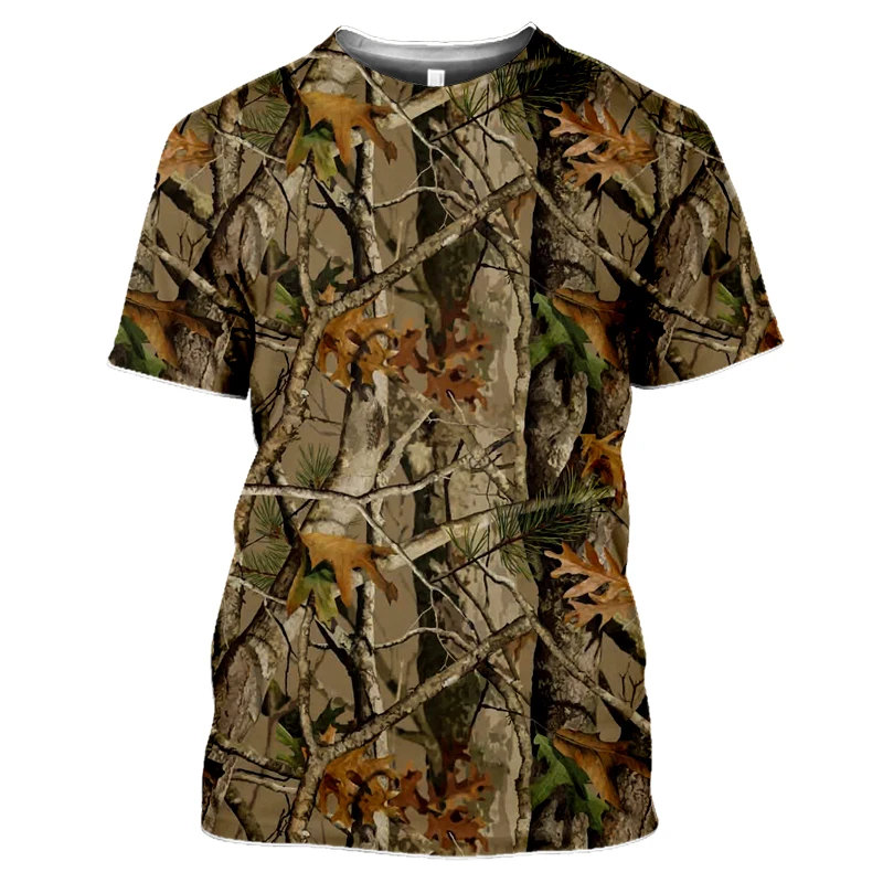 Outdoor Hunting Camouflage T-shirt Men 3d Print Summer Cool  Tops Sport Camo Fashion Gym Tees Shirts Mens Clothes