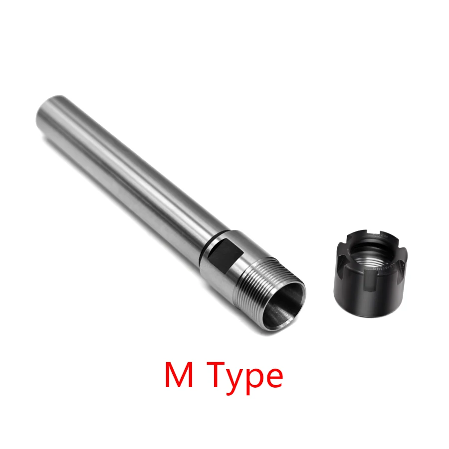 ER Collet Chuck CNC Straight Shank Extension Rod C10 C12 C16 C20 C25 C32 A M UM Type Lengthen Arbor ER8 ER11 ER16 ER20 ER25 ER32