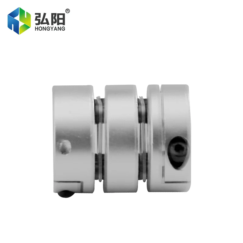 Flexible Diaphragm Coupling Aluminum Alloy High Rigidity Double Diaphragm Clamp Series, CNC Connector Ball Screw Servo Motor