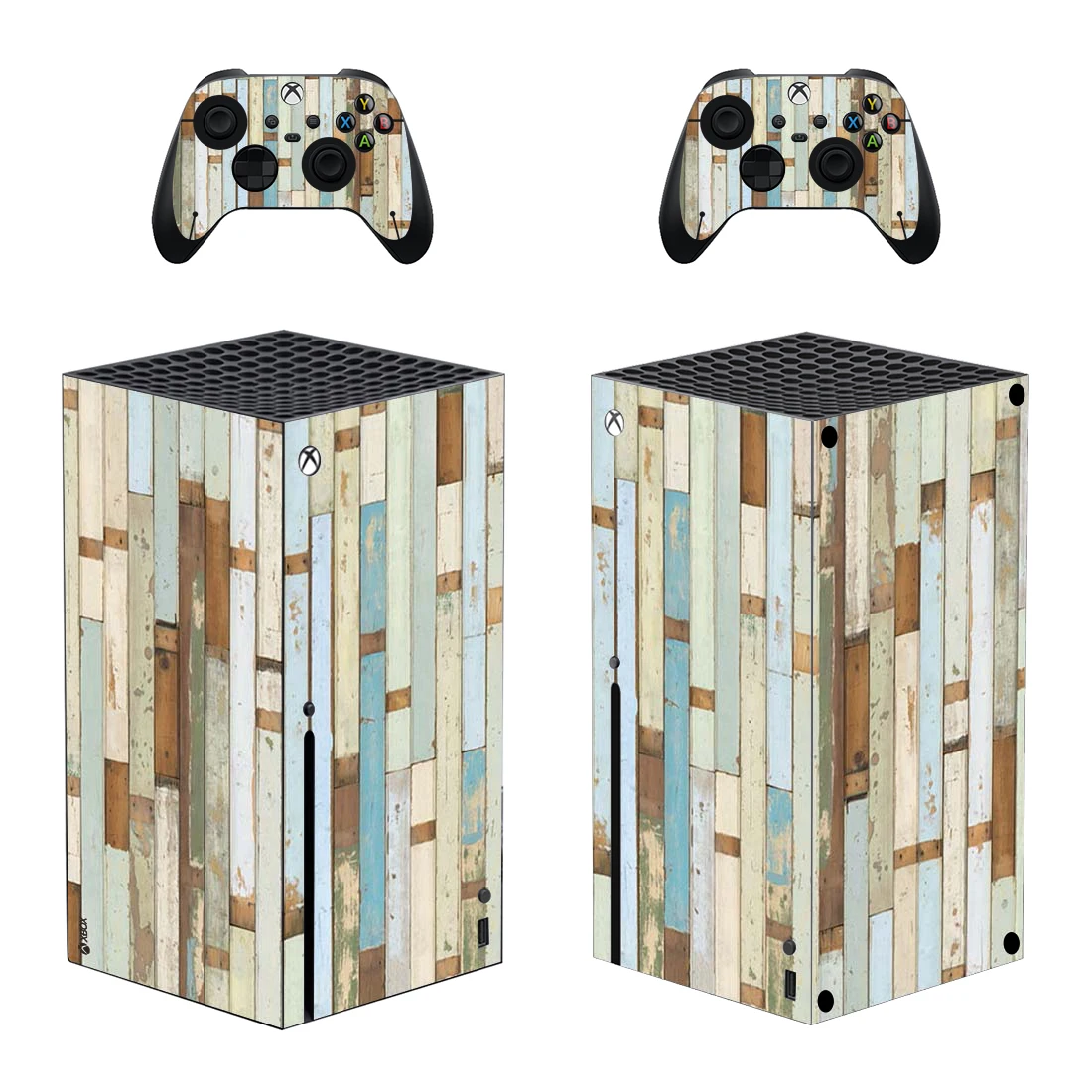 Logs Style Xbox Series X Skin Sticker for Console & 2 Controllers Decal Vinyl Protective Skins Style 8