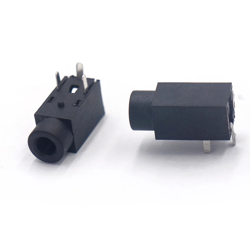 10 pces PJ-211 conector de tomada de energia a fonte de alimentação fêmea conecte jack 3pin pj211