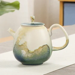 Ceramic Teapot Single Household Large Creative Japanese Retro Stoneware Kung Fu Tea Set Filter Tea Maker Small Single Pot