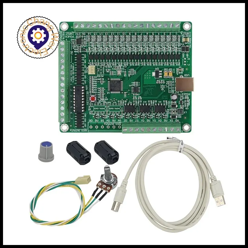 Imagem -06 - Eixos Eixos Mach3 Controlador de Movimento Mach3 Controlador Usb para Máquinas Gravura do Cnc Lf77-akz250-usb3-npn