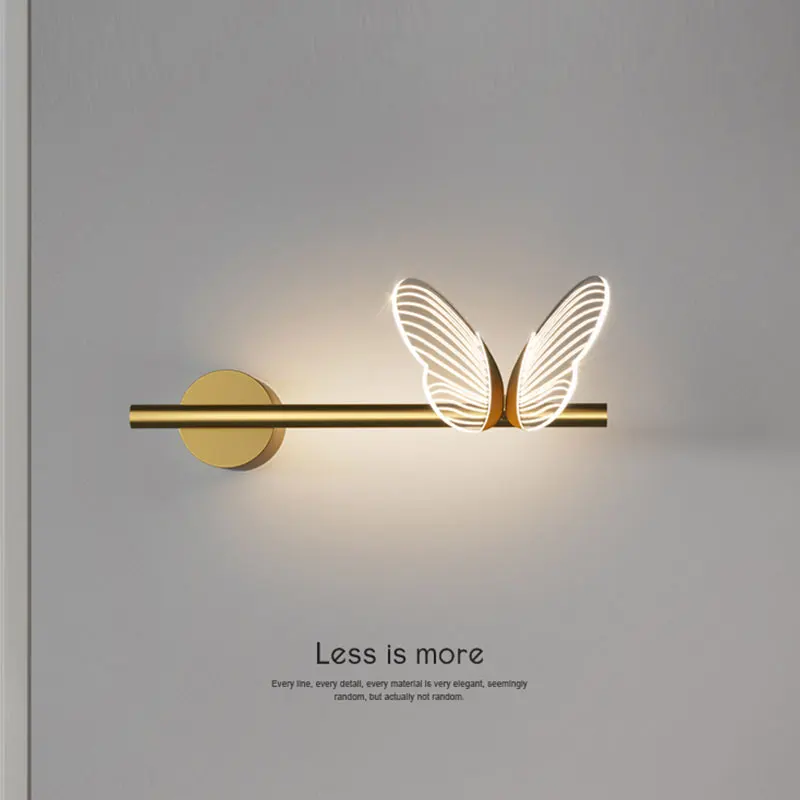 Modern Butterfly LED Wall Lamps Indoor Lighting Wall Sconces Light Fixture For  Bedroom Bedside Living Room Home Decor