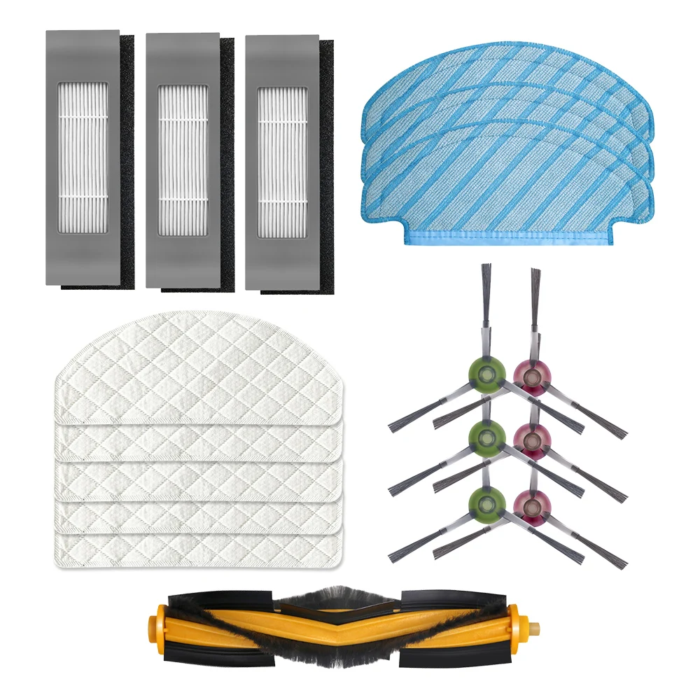 フィルターサイドブラシモップ布セットecovacs deebot ozmo T8掃除機部品交換ホームアクセサリー