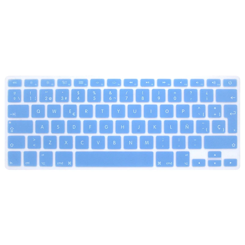 Imagem -04 - Hrh-silicone Keyboard Cover para Macbook Air Pro Spanish Esp Retina 13 15 17 eu Versio Wholesale 100 Pcs
