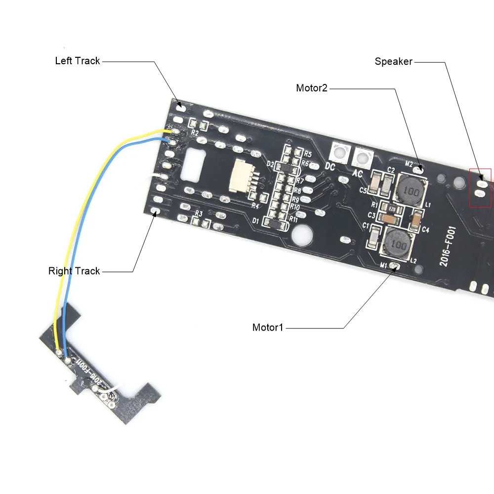 DCC Adapter PCB Board for Locomotive to Upgrade to with sound and light digitization to dcc train build with Plux22 Interface