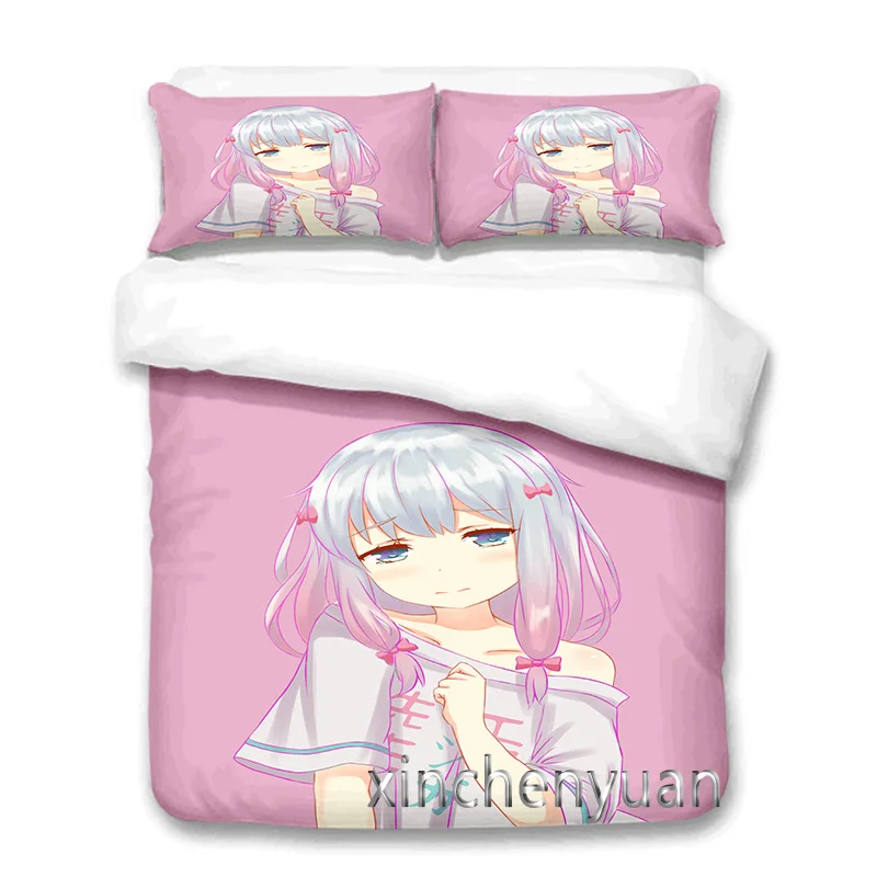 Izumi Sagiri 3D Printed Duvet Cover Set Twin Full Queen King Size Bedding Set Bed Linens Bedclothes for Young K15