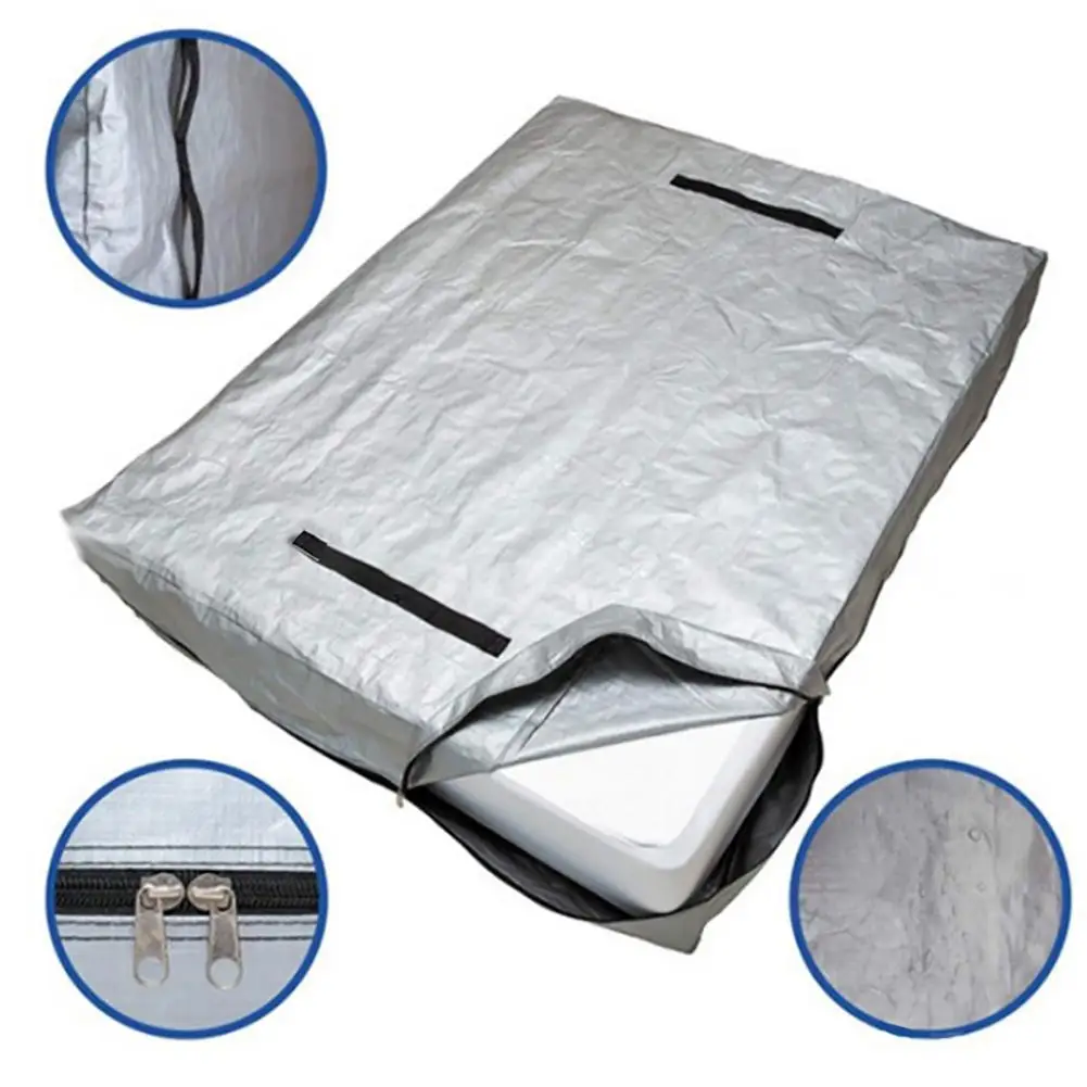 Impermeável PE Colchão Bag Zipper Storage Cover Dustproof Mattress Protector Moving Storage Bag Organizer