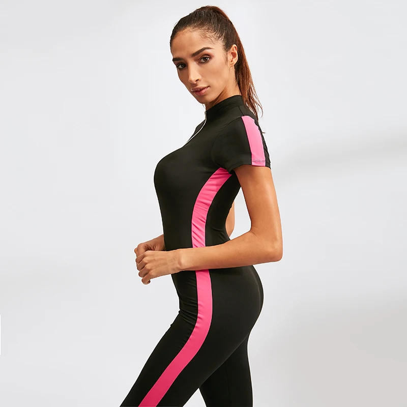 2023 Women yoga jumpsuit sportwear Short sleeve One Piece Sport Clothing yoga sets women gym clothes Running sports clothing