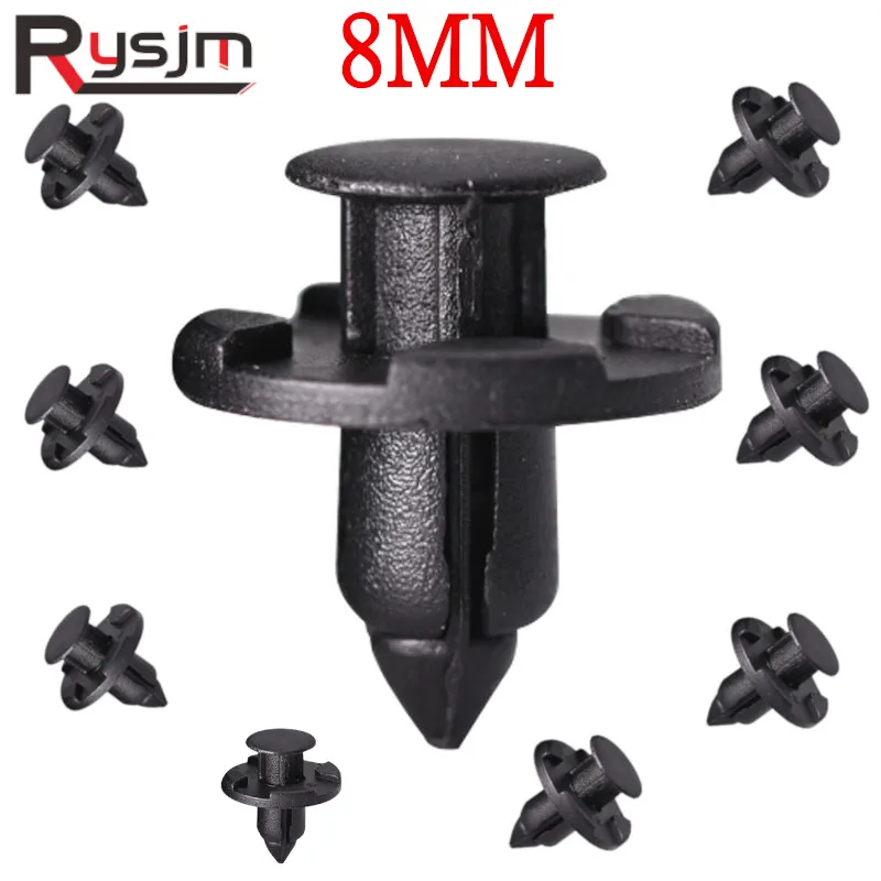 10Pcs/20pcs 8mm Auto Fastener Rivet Retainer Clips Fit for Nissan X-Trail Juke Qashqai Micra Tiida Leaf Fit for Subaru Forester