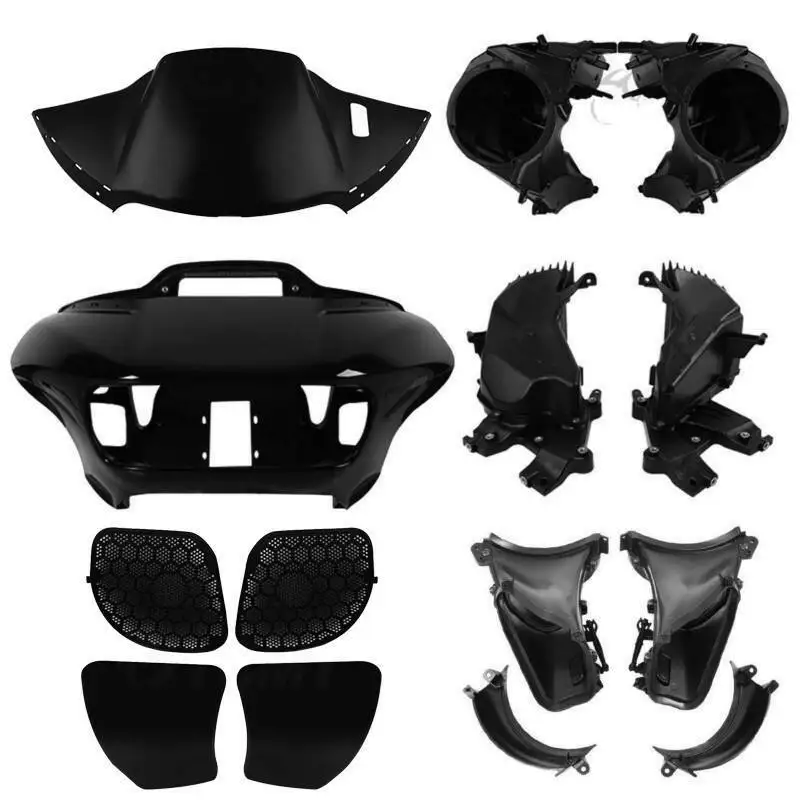 Carénage intérieur et extérieur de moto pour Harley Road Glide FLTRX 2015 – 2021 2020, boîte à gants de rangement, couvercle de haut-parleur de conduit d'air 2019 2018