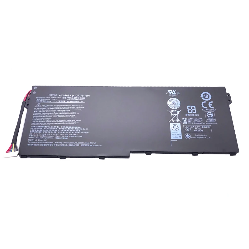 Imagem -02 - Lmdtk Nova Bateria do Portátil para Acer Aspire V17 V15 Ac16a8n Nitro Ser Vn7593g Vn7793g 73yp 78e3 717l 15.2v 69wh