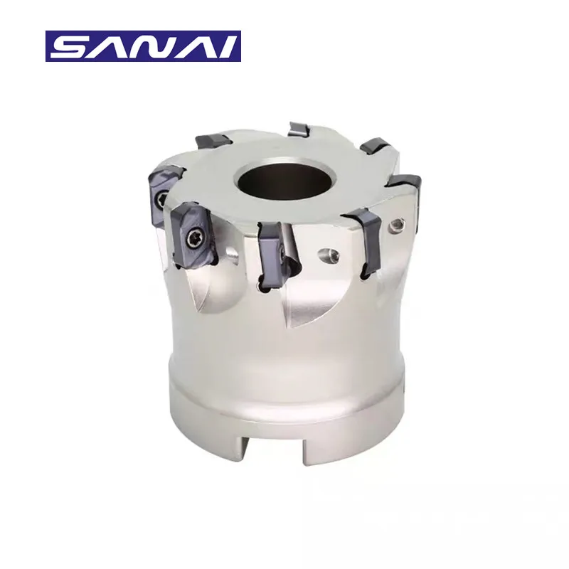 

SANAI EXN03R Fast Speed Milling Cutter Disk 50-22-6T 63-22-6T 50-22-8T 63-22-8T Milling Head CNC Milling Tool No APMT Insert