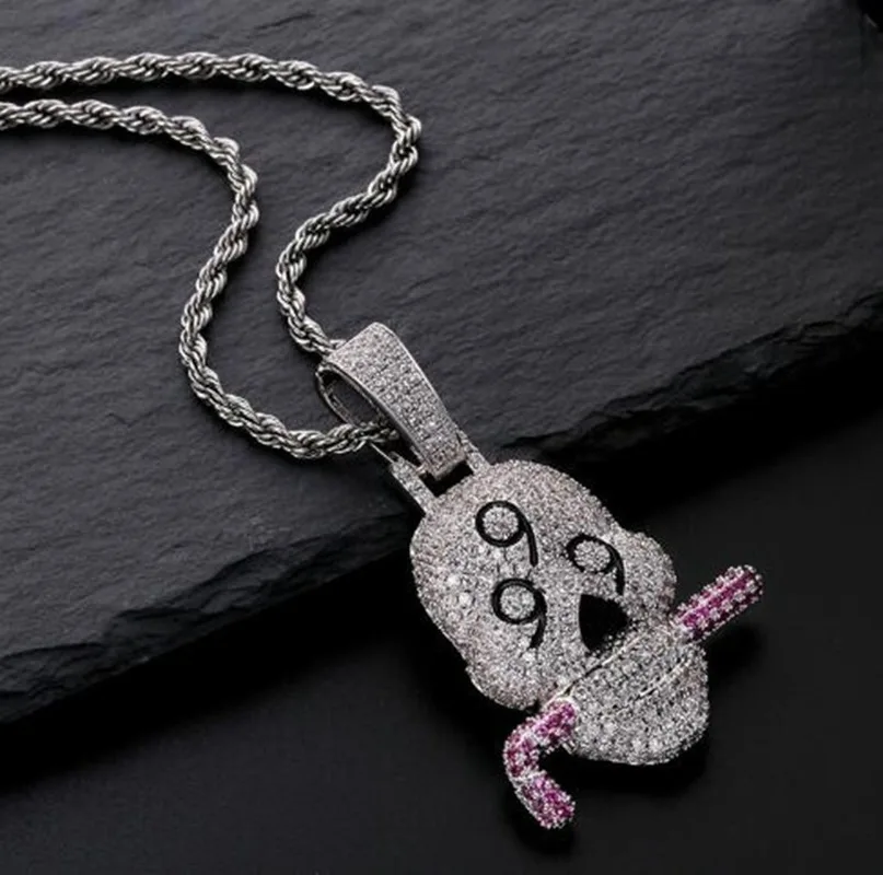 Fashion Personality Creative Number 999 Skull Pendant Necklace for Men All-Match Trend Hip-Hop Jewelry