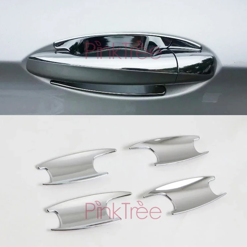 For Mercedes Benz E Class W213  2017 2018  Door Handle Bowl ABS Decorative Trim Car Styling Accessories chrome