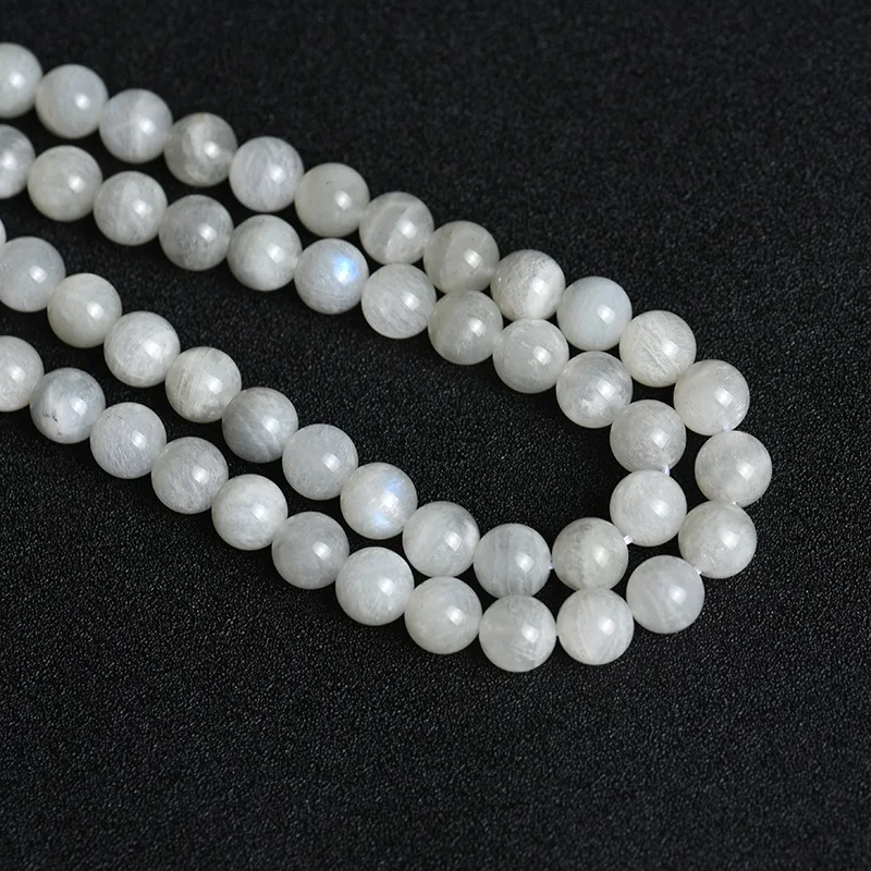 Natural Moonstone Beads Smooth Round Loose Spacer Beads For Jewelry Making 15inches 6/8/10mm DIY Beads Bracelets Necklace Perles