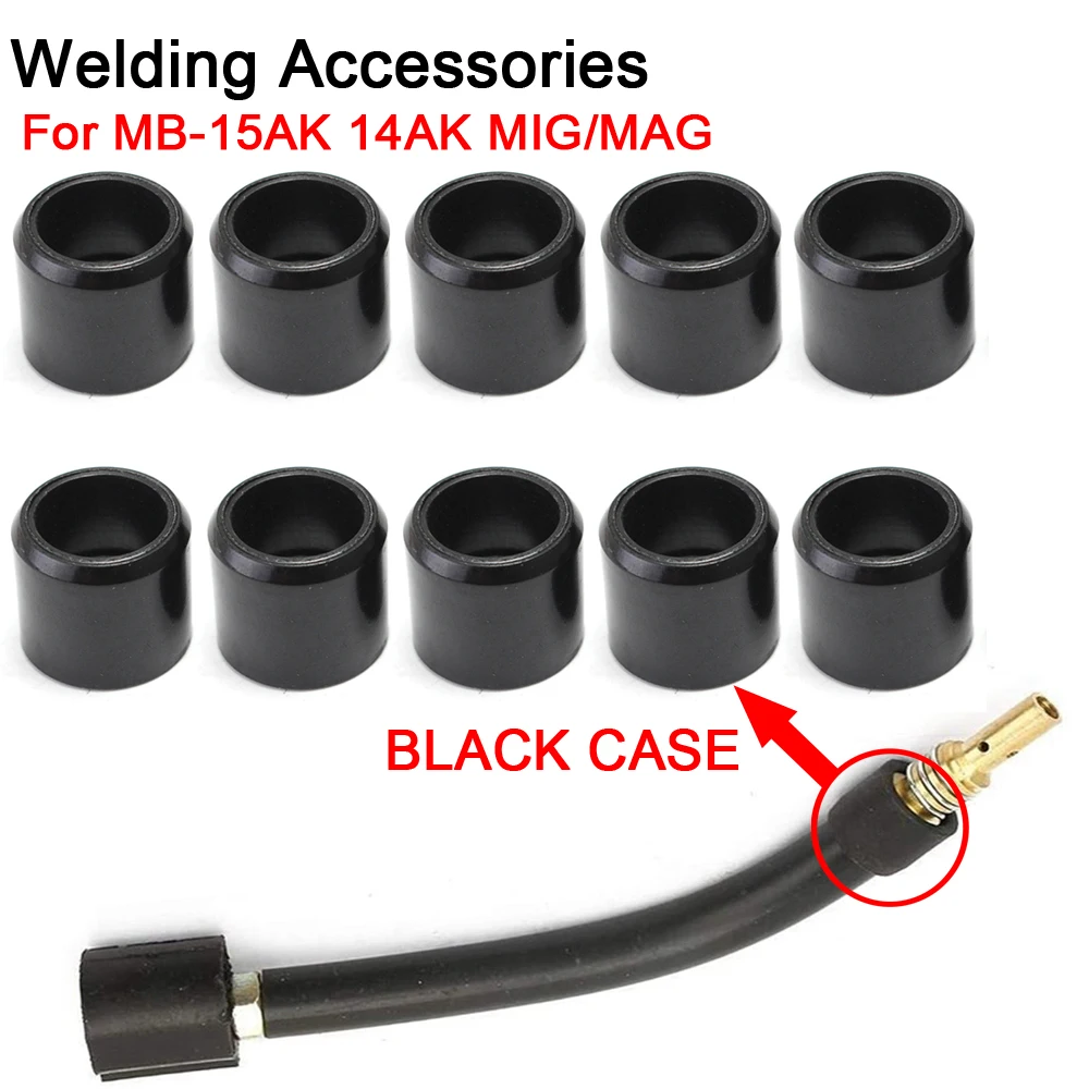 Euro Style MB-15AK 14AK MIG/MAG Welding Gun Goose Neck Bend Black Casing Replace Part 5/10pcs