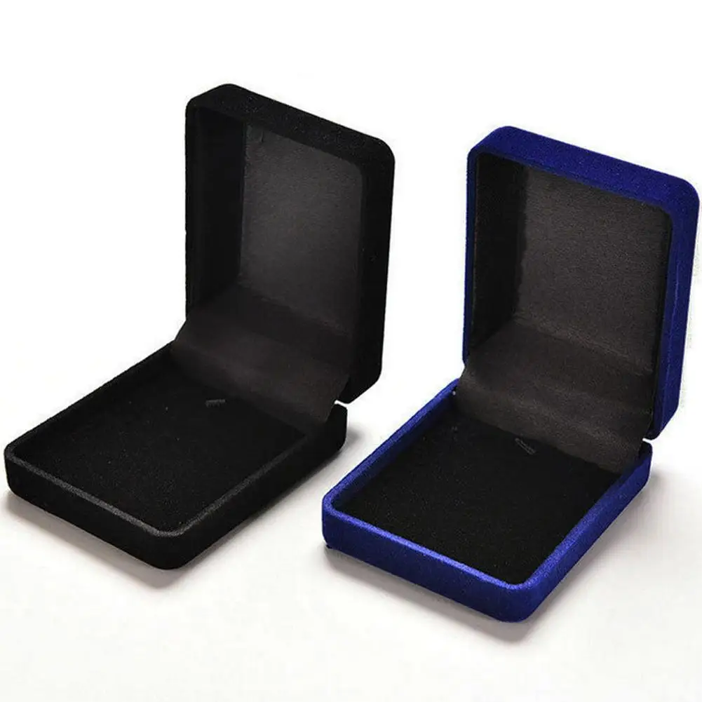 HOT SALES ！Velvet Jewelry Box Ring Earrings Holder Bracelet Box Pendant Necklace Organizer Jewelry Storage Box Gift Box