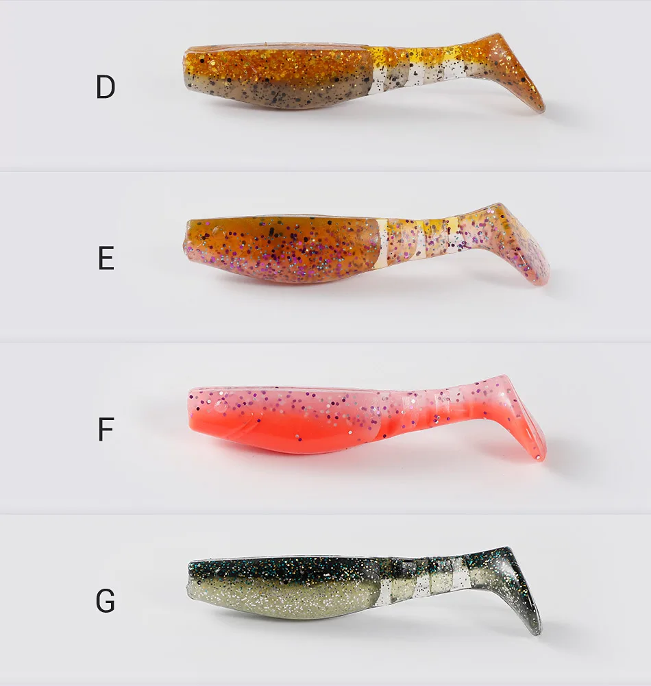 Bassland Weicher Köder 55mm 75mm 85mm Silikon Köder Künstliche Wobbler Karpfen Bass Pike Fishing Tackle Leurre Souple – Detail 6