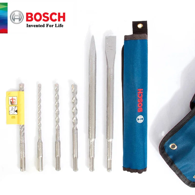 Bosch Original 6-piece Drill Bit for Excavate Concrete Brick Wall with Round