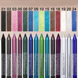 14 kolor oczu kresek kolorowy Eyeliner wodoodporny narzędzia do makijażu niebieski czerwony zielony biały złoty brąz oczu