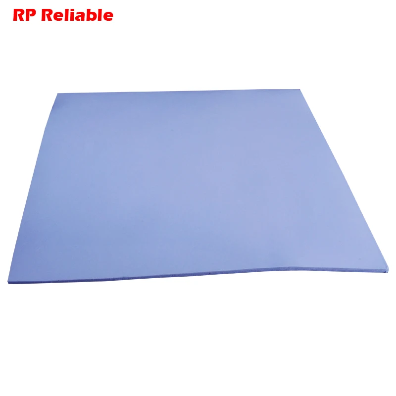 100mm*100mm*2.0mm Soft Silicone Thermal Pad /Thermal Pads /Heat Conductive for Heatsink  IC /Chipset  VGA GPU /LED Gap Blue