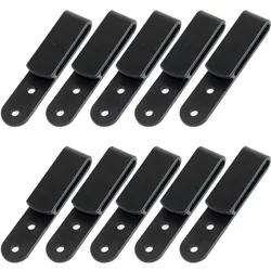 10PCS/LOT Tactical Black Tough Clip Belt Clip Universal Sheath/Holster Clip Loop With Mounting Screws