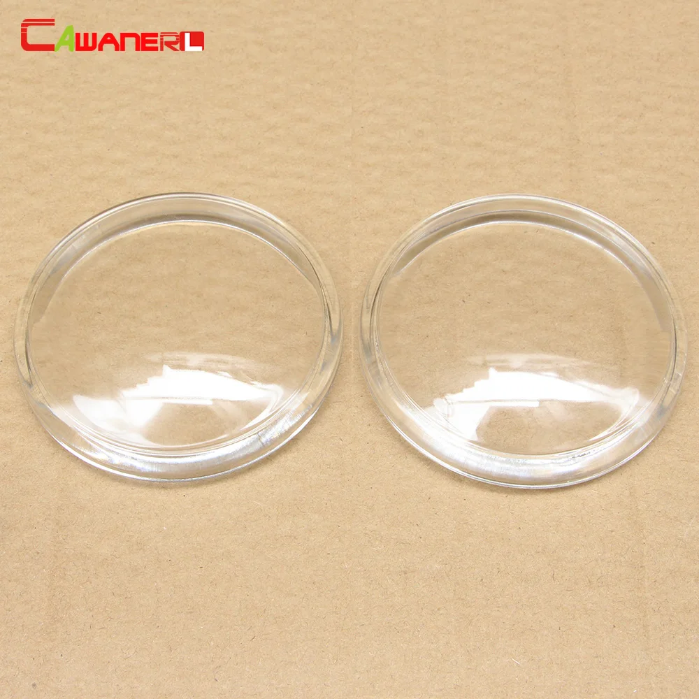 Cawanerl For Jeep Cherokee Renegade Compass Car 90mm Diameter Round Fog Light Glass Cover Lens Accessories