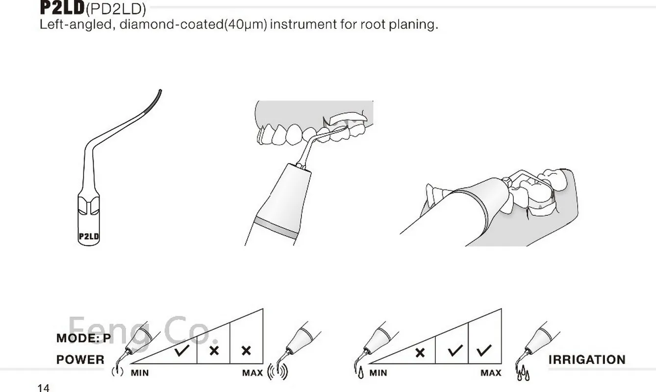 PD2LD Dental Ultrasonic Scaler Tips Scaling  Endo Perio Fit SATELEC NSK DTE GNATUS HU-FREIDY Handpiece Dentist Teeth Whitening