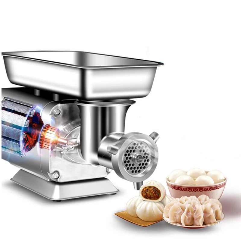 

New Kitchen Multifunction Meat Grinders Commercial Desktop Sausage Stuffer Meat Mincer Heavy Duty Household Meat Grinders 1100W