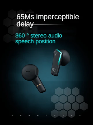 Sanag-Xpro Auricular Bluetooth, Auriculares True Wireless, TWS, 2 Generación 5,0, Juego Estéreo, Tecnología Negra