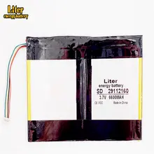 5 Thread Tablet Battery 6600mAh 3.7V #2