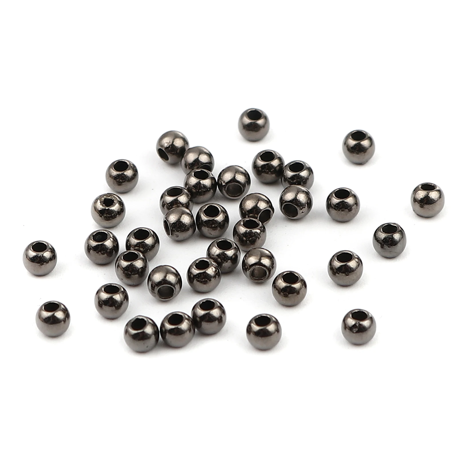 New 3/4/6/8/10/12mm 30-500pcs Gold/Gun-Metal Color CCB Round Seed Spacer Beads For Jewelry Making DIY Wholesale