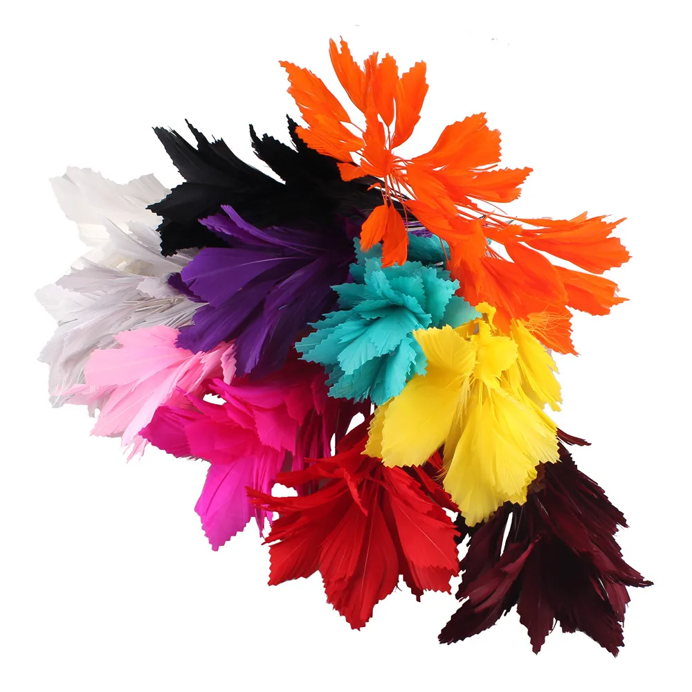 

Nice Wedding Corsages Flower Feathers Dance Latin Dance Decoration Elegant Dinner Party Plume Headwear DIY Accessories 10PCS/LOT