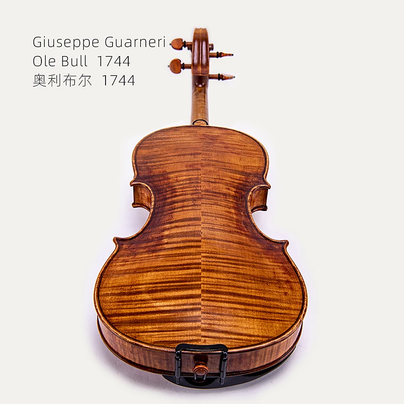 Taishi Guanelli Ole Bull 1744 violin Professional grade playing instrument  4/4 European Spruce Top Oil Varnish free case+bow